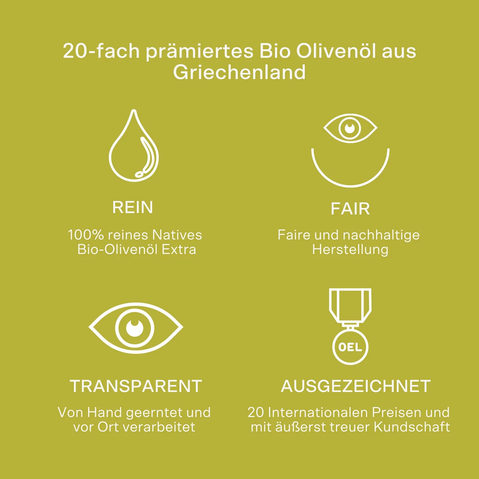 Bio Olivenöl - Nativ Extra, Rohkost