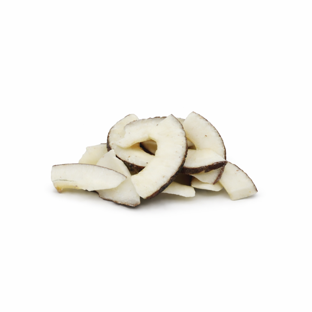 Organic coconut smiles, dried
